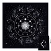 CREATCABIN Altar Cloth Moon Phases Sun Sky Constellation Tarot Deck