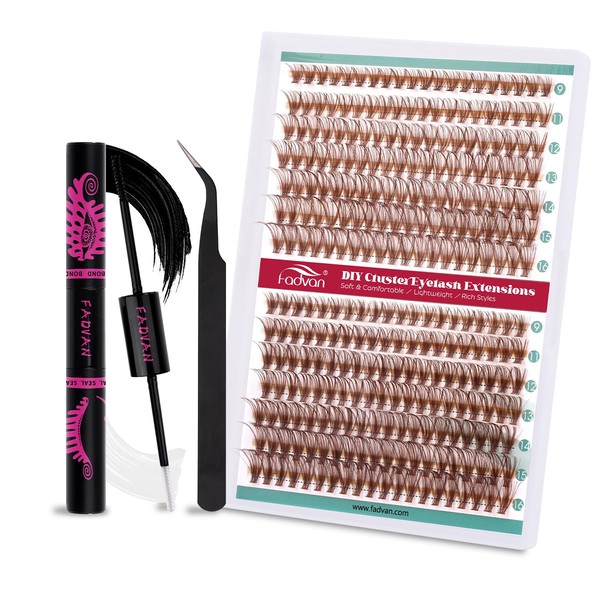 Custom Eyelash Set False Eyelashes Eyelash Extension Light Brown D