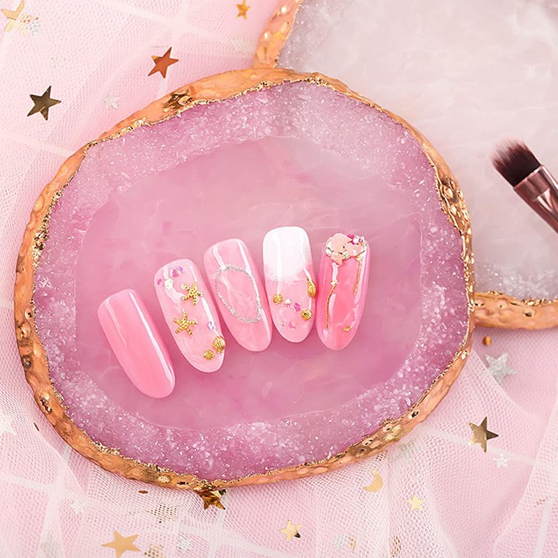 Resin Nail Art Palette, Nail Polish Color Mixing Palette Nail