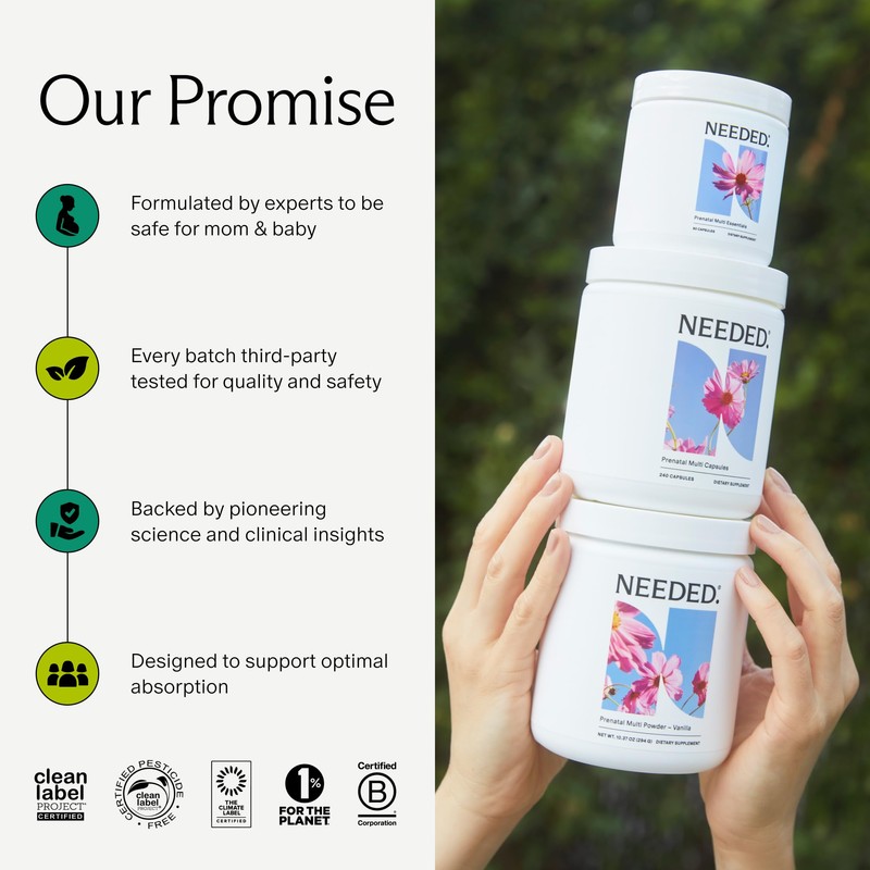 Needed. Multivitamin for Prenatal | Prenatal Multi Essentials Capsule -