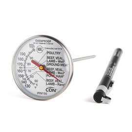 CDN Meat/Poultry Ovenproof Thermometer, 54 to 88 C