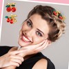 Suncalla 10 Pcs Cherry Small Hair Clips for Women Girls