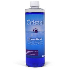 Cristal Clear Effect Turbidity Remover – For All Filter Types – Against Cloudy Pool Water – Improves Filtration – Easy to Use – For Crystal Clear Water in Pool & Whirlpool