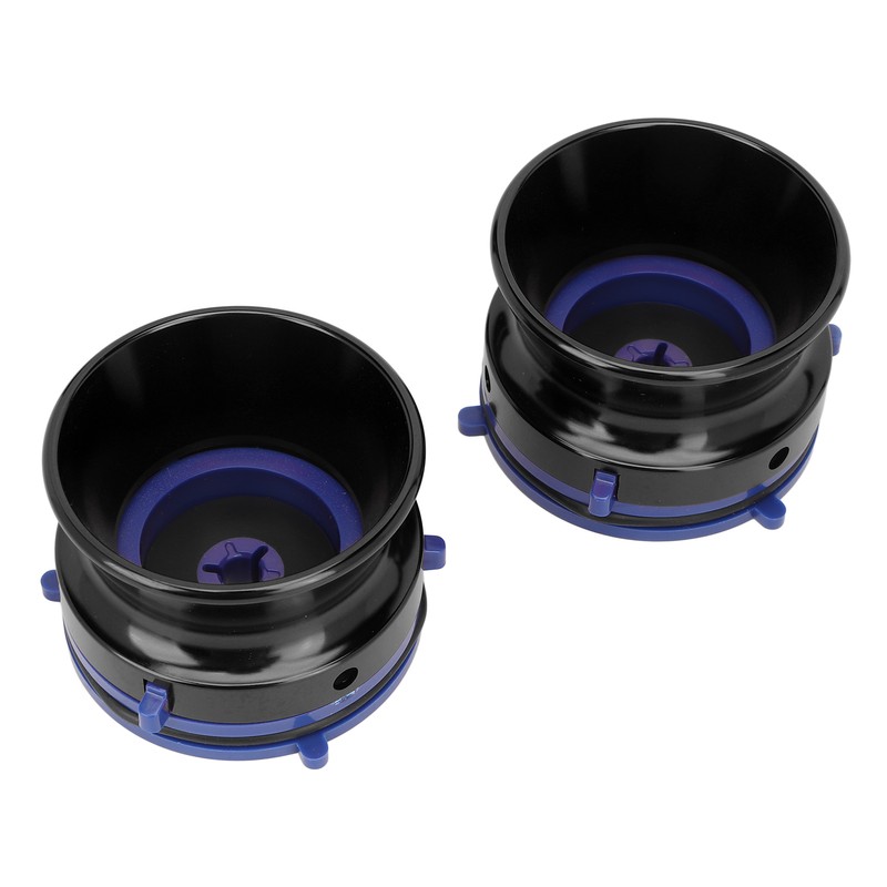1 Pair NAB Hub Adapters Polished Aluminum Alloy Universal Loading