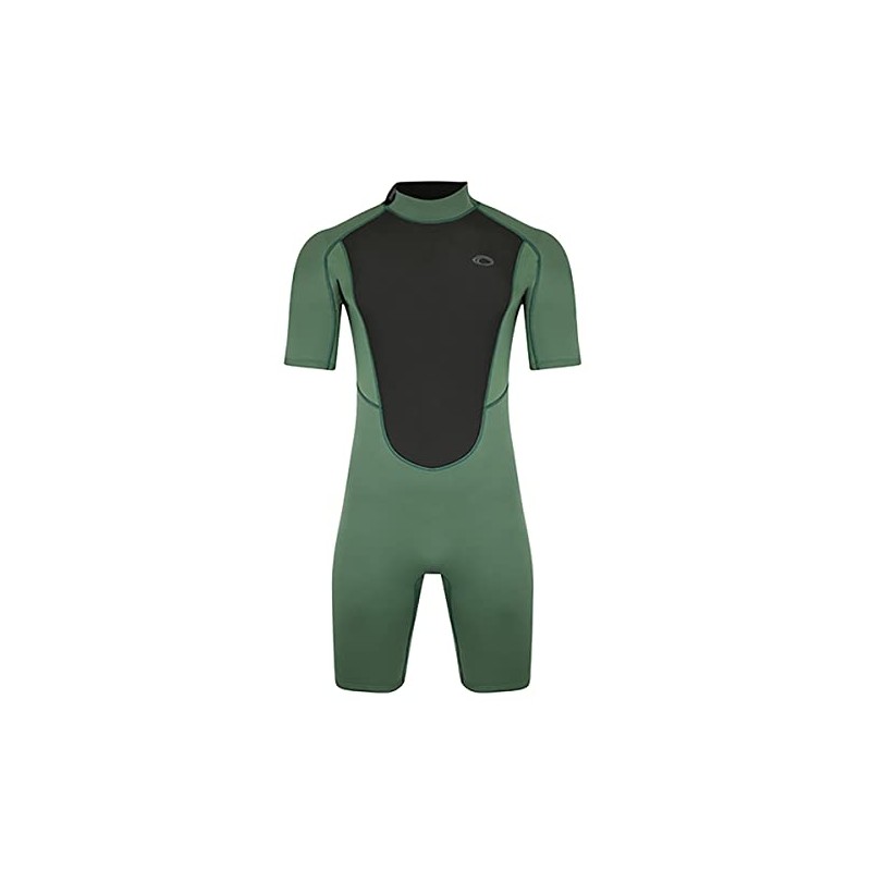 Typhoon Mens Storm3 3/2mm Shorty Wetsuit - Black Green -