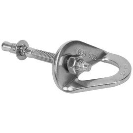 Tiiyee Climbing Anchor Bolt Set, 25KN Hooks Set Heavy Duty Stainless Steel Hangers and Expansion Screw Outdoor Piton Nail Plates Climb Safe Fixed Point for Fire Ladder Hiking Camping