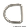 BOOTSTEILE BRAUER Pack of 5 D-Ring Welded, Polished, Diameter 8