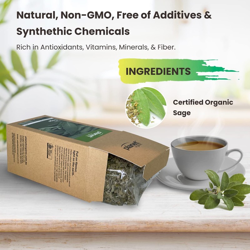 Planet Organic Sage Loose Leaf Tea, 50 g