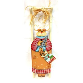 Home For ALL The Holidays Wooden Sled Figurine 16.5 inches (Reindeer)