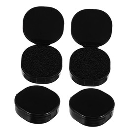 Juego de 4 Cajas de Almacenamiento para Brochas de Maquillaje Esponja de Limpieza para Brochas de Sombra de Ojos Y Polvos Estuche de Limpieza Portátil para Viajes Y Hogar