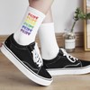 Dongcill 1 pair of rainbow socks and 1 piece pride