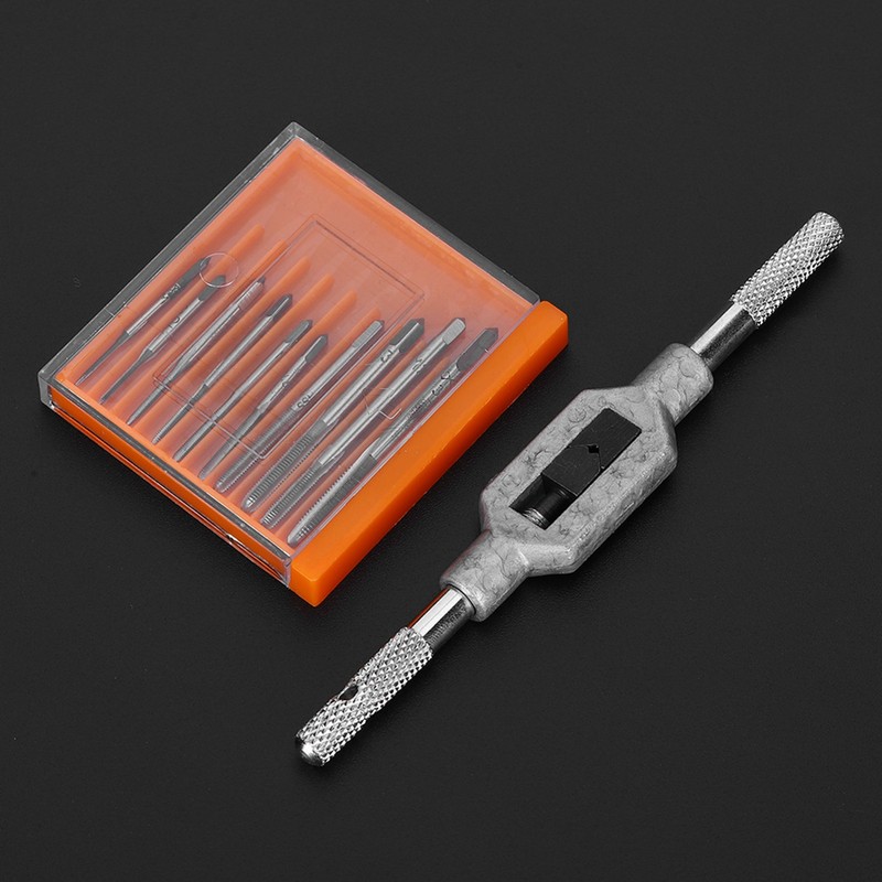 11PCs Mini Screw Tap Set Tapping Tool Screw Machine Accessory