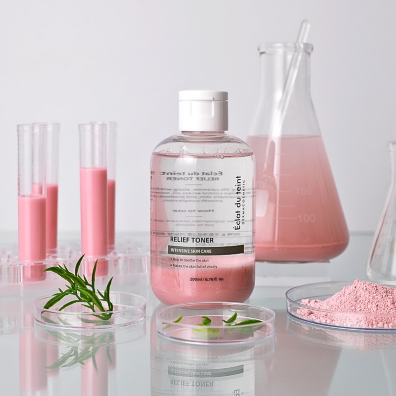 Eclat Dutin Relief Toner 200ml Calamine Pink Skin Toner for