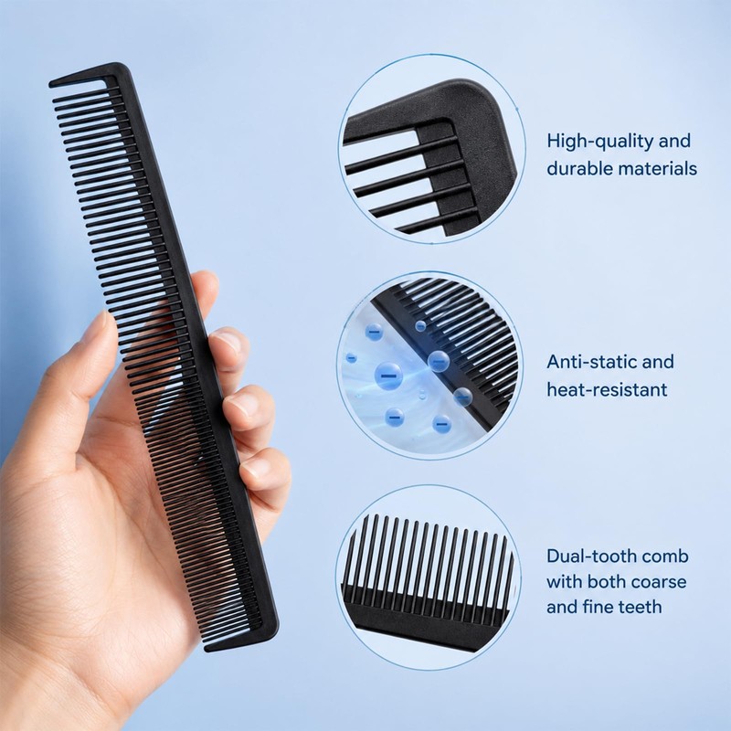 3 PCS Hair Cutting Combs, Professional Haircut Comb