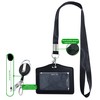 ID Card Case + Lanyard + Badge Holder Retractable Reel