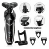 BestMal 5-in-1 Electric Shaver Razor Men Wet/Dry Nose Trimmer Brush