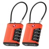 ZHEGE TSA Approved Luggage Locks with Open Alert Indicator, Suitcase