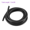 DMiotech 3mm x 6mm 1.5M Black Rubber Lubricant Tube Plastic