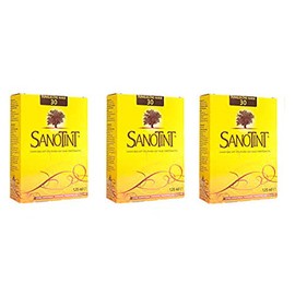 SANOTINT Classic Colour 30 Dark Blonde Warm - 3 Packs of 3 x 125 ml