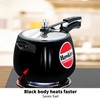 Hawkins 6.5 Litre Contura Black Pressure Cooker, Hard Anodised Inner