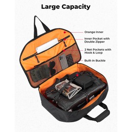 KEMIMOTO Upgraded Tour Pack Organizer 40L Compatible with Touring Models Street Glide Electra Glide Road Glide Road King Tour Pack Liner Black