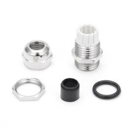 Sourcingmap Cable Gland PG7 Metal Waterproof Cable Glands Joints Adjustable Connector for 3-6.5mm Dia Cable, Pack of 10