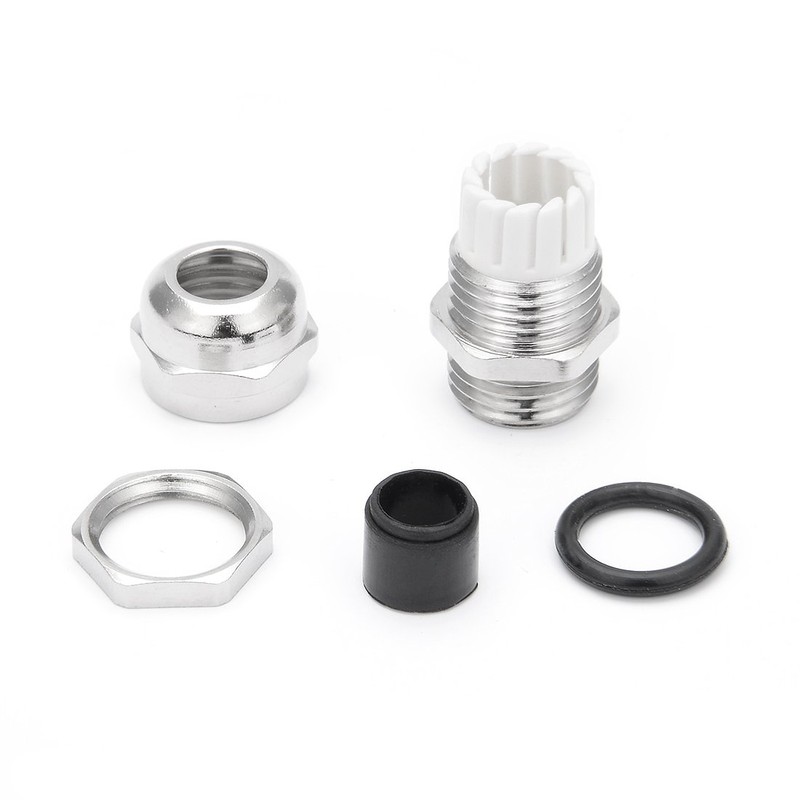 Sourcingmap Cable Gland PG7 Metal Waterproof Cable Glands Joints Adjustable