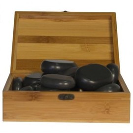 22 Piece Body Massage Stone Set | Hot Massage Stones Kit for Spas & Massage Therapists | Minerva Beauty