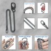 Ahiller Wallet Chain for Men, Double Lock Carabiner with Tungsten