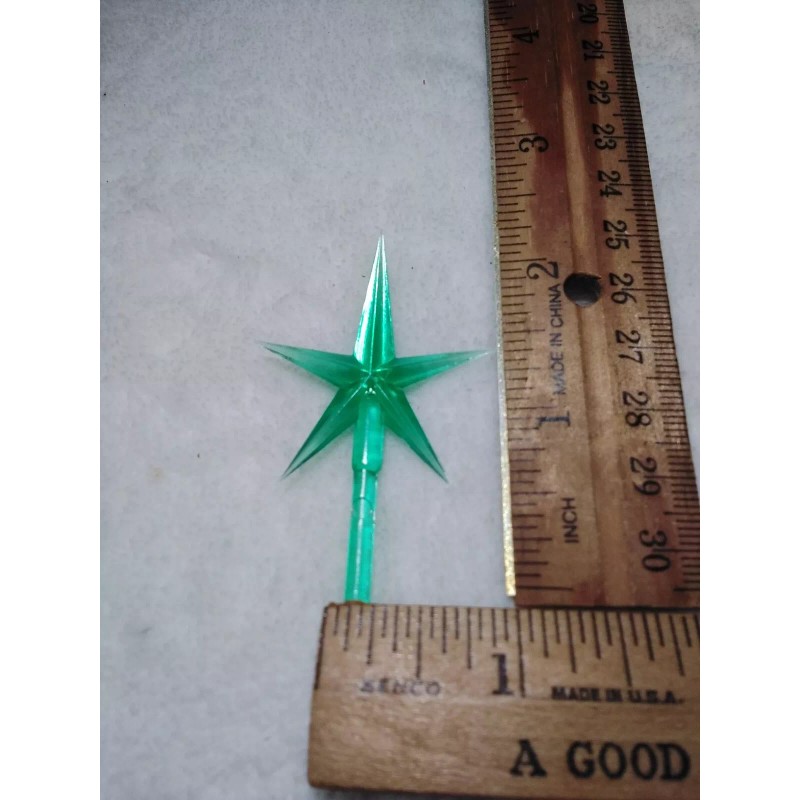 Green Modern Large Star for Ceramic Christmas Tree Topper