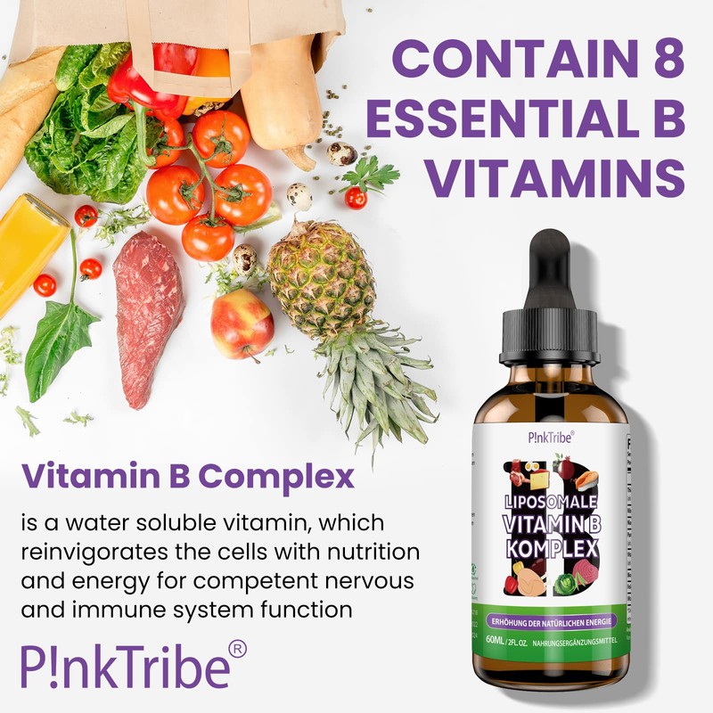 Liposomal Vitamin B Complex Liquid - High Dose Drops with