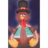Gemmy Thanksgiving Airblown 4 Foot Self-Inflatable Light Up Turkey with