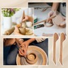 BENECREAT 2Pcs Wooden Handle Tools, Clay & Pottery Clay Sculpting