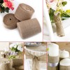 Burlap Ribbon, 10M Woven Rustic Hessian Jute Burlap Fabric Ribbon