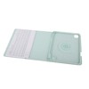 Tablet Protective Case Light Green Folding Stand Cover with Keyboard