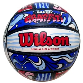 WILSON Graffiti Volleyball - Red/White/Blue