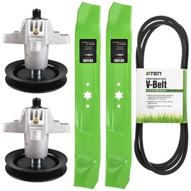 8TEN Deck Blade Belt Spindle Kit Set Combo for 42 inch Deck MTD ZT-17 ZT-42 700 Zero Turn Mower 942-0616A 954-04045