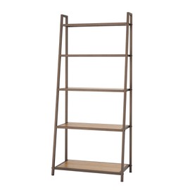 TRINITY 5-Tier Ladder Bookshelf, Decorative Plant Stand and Book Shelf for Living Room, Bedroom, Closet, Home Office, and More, 325 Pound Capacity, 27” by 14” by 60”, Bronze