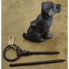 Lulu Decor, Fleur De Lis Door Stop with Handle (Antique