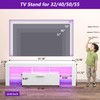 Clikuutory Modern Lighting 51 inch TV Stand with Large Storage