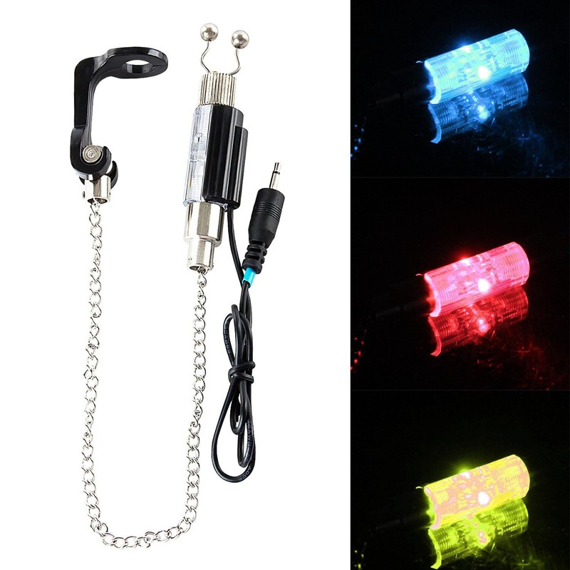 Discoball 3Pack Fishing Bite Alarm Chain LED Illuminated Hangers Bite