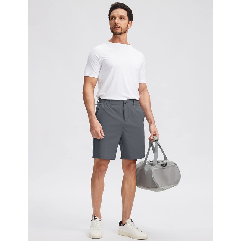 Soothfeel Men's Golf Shorts with 5 Pockets 7 Inch Stretch