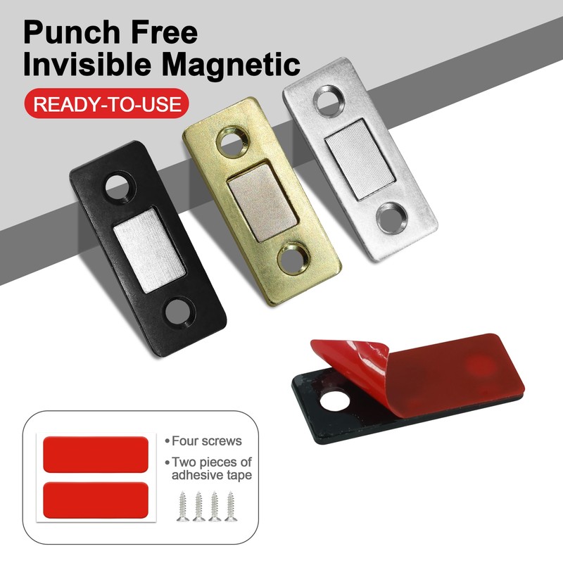 Redunest Cabinet Magnetic Catch, 20 Pack Gold Ultra Thin Magnetic