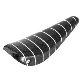 ALTALINE 16" Bicycle Vinyl Banana Seat/Saddle Sparkle with Silver Stripes, Multiple Colors (Black)
