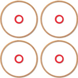 Innconee 4 Pcs 16010-883-015 Carburetor Bowl Gasket Kit Carburetor Gasket Lawnmower Parts Carburetor Parts Compatible with Honda Gcv160 Gcv190 G150 G200 G300 G400 Gc135 Gc160 Gc190