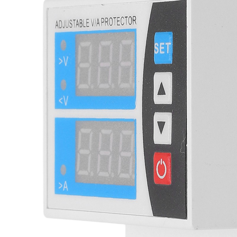 Over Under Voltage Protective Device Digital Display Protector Auto Reset