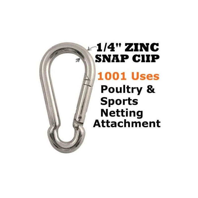 Pulleys & Zinc Carabiner Snap Clips Netting Baseball Batting Cage