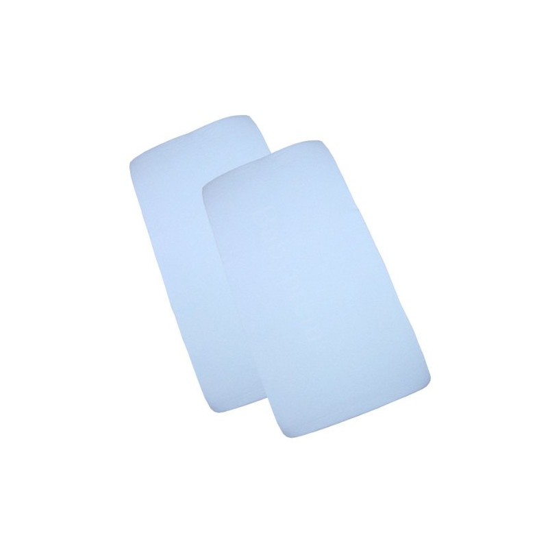 BabyPrem Baby Pack of 2 Fitted Cotton Travel Cot Sheets