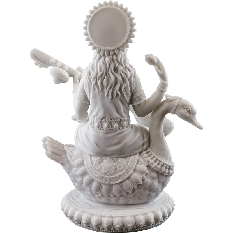 Top Collection 8" H 7" W Saraswati on Swan Statue