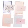 STOBOK 4sets Floral Writing Paper Envelope Chic Designs Envelopes of